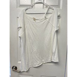 We the Free Womens White T-shirt Blouse M Cotton